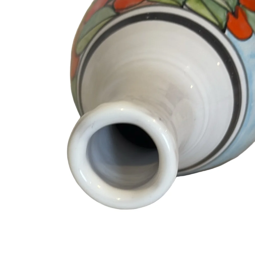 Nino Parrucca Italian Hand Painted Art Pottery Vase
